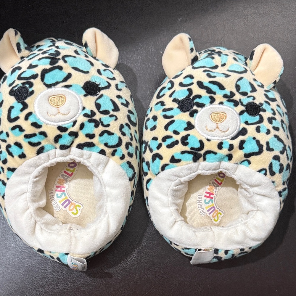 Leopard Print Cozy Squishmallow Slippers 💜